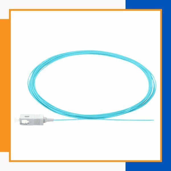 multi mode sc/upc simplex fiber optic pigtail lszh om3 1 meter