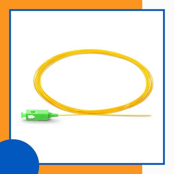 single mode sc/apc simplex fiber optic pigtail lszh 1 meter