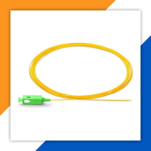 single mode sc/apc simplex fiber optic pigtail lszh 1 meter