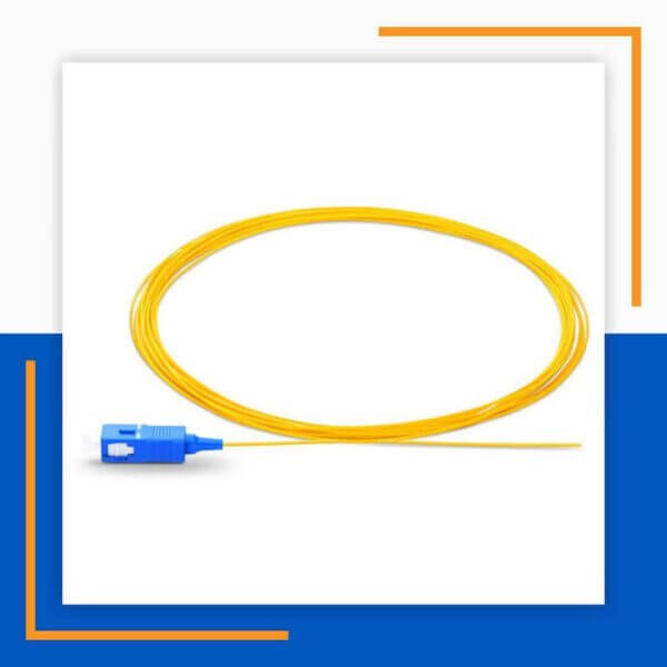 single mode lc/upc simplex fiber optic pigtail lszh 1 meter