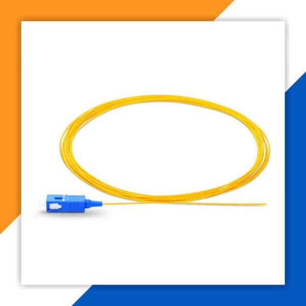 single mode lc/upc simplex fiber optic pigtail lszh 1 meter