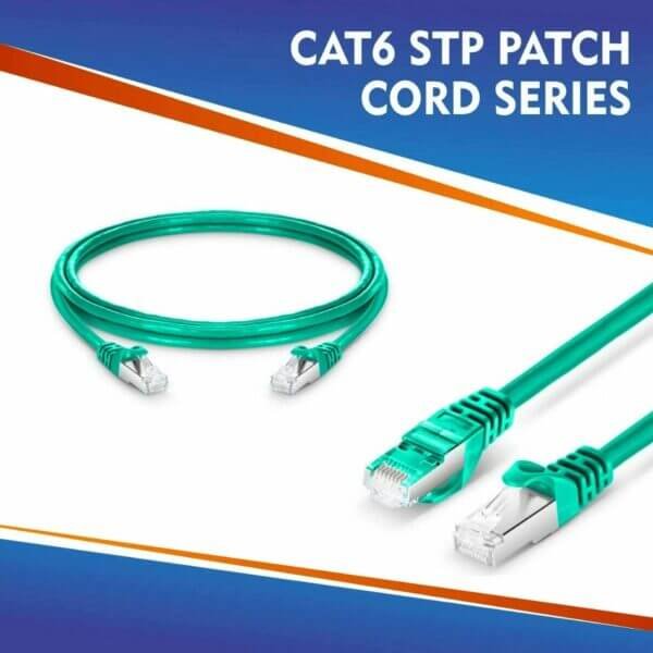 CAT6-AQUA cat6a data patch cord stp 0.15meter AQUA