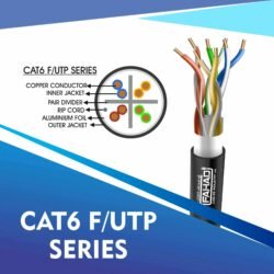cat6 cable red utp 23awg 305m cat6 u/utp 23awg cable 305m Black