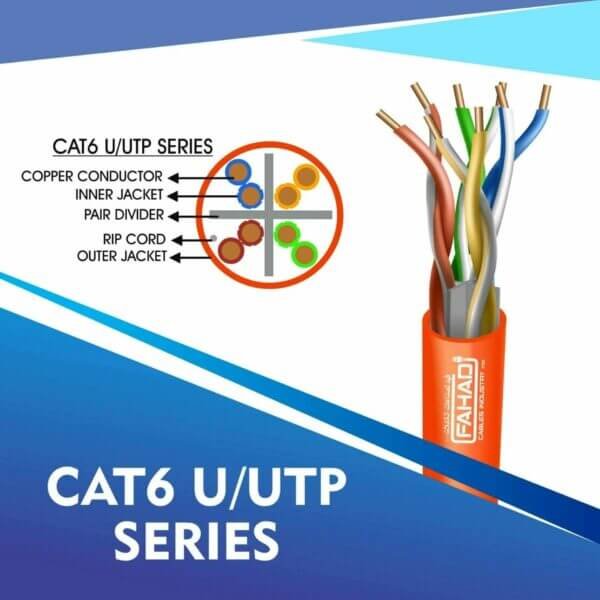 cat6-ORANGE Cat6 U-UTP Network cable 305m