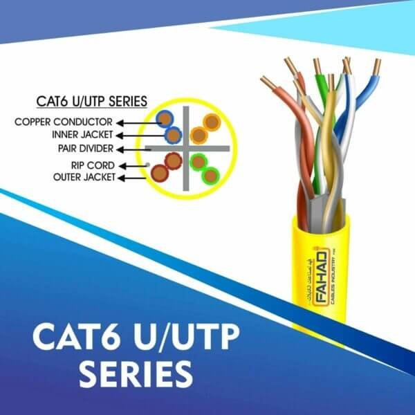 cat6-YELLOW Cat6 U-UTP Network cable 305m
