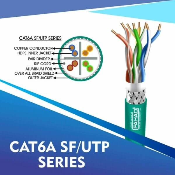 Cat6a SF-UTP Network bulk cable 305m