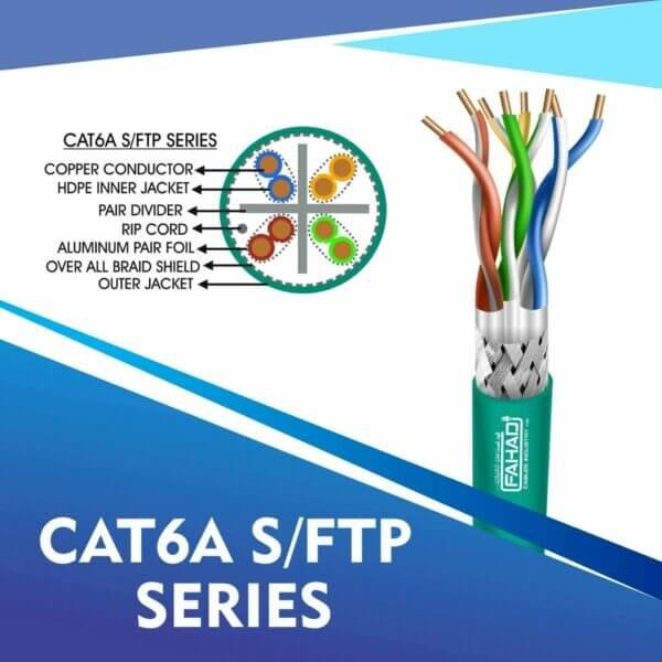 Cat6a S-FTP Network bulk cable 305m