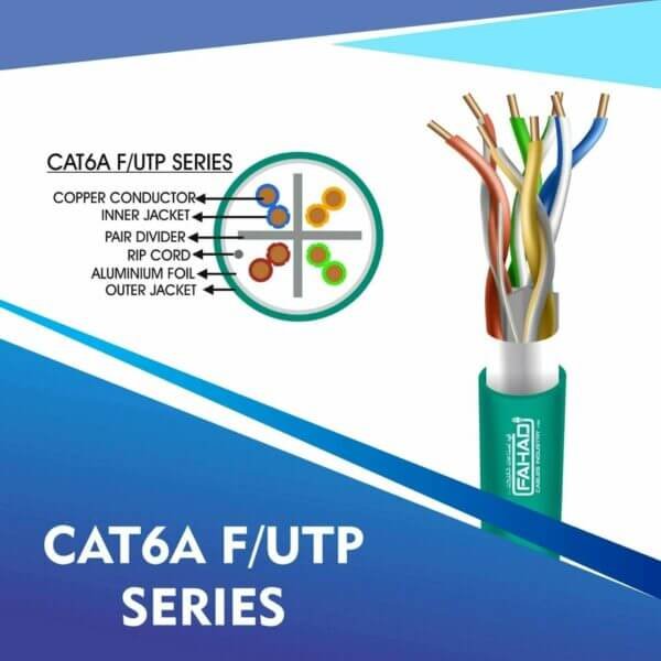 cat6a network cable 23awg 4pair LSZH f-utp cable 305m