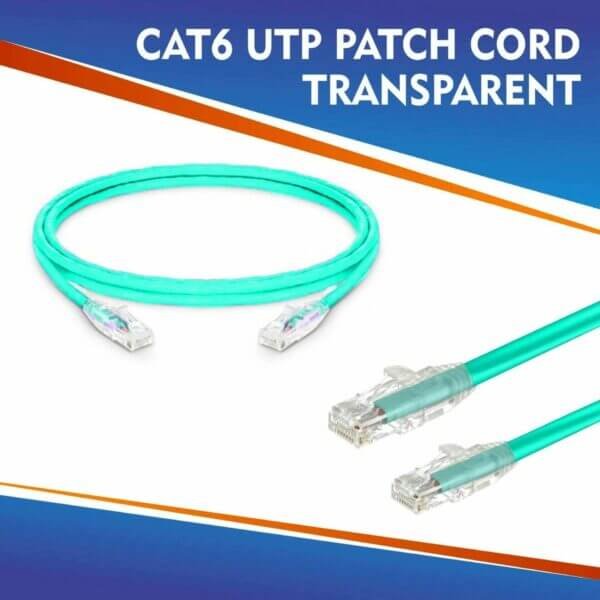 AQUA cat6a data patch cord stp 0.15meter AQUA