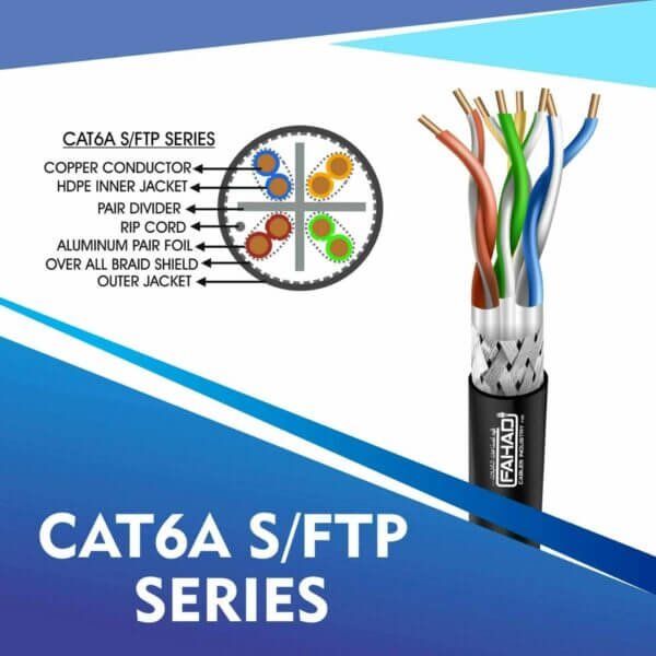 Ethernet Cables Cat6a S-FTP Network bulk cable 305m