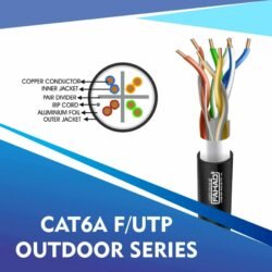 cat6a outdoor cable 23 awg 4 pair f/utp 305m category 6a u/utp cable 305m 6a236mok