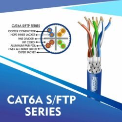 sftp network cable cat6a LSZH 305m cat6a sftp Network LSZH cable 305m Cat6a S-FTP Network bulk cable 305m