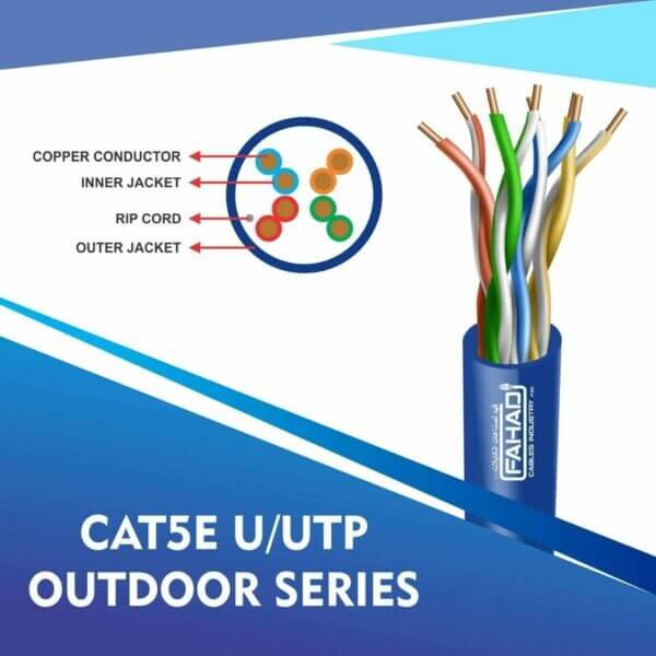 cat5e 24 awg U-UTP outdoor cable 305m