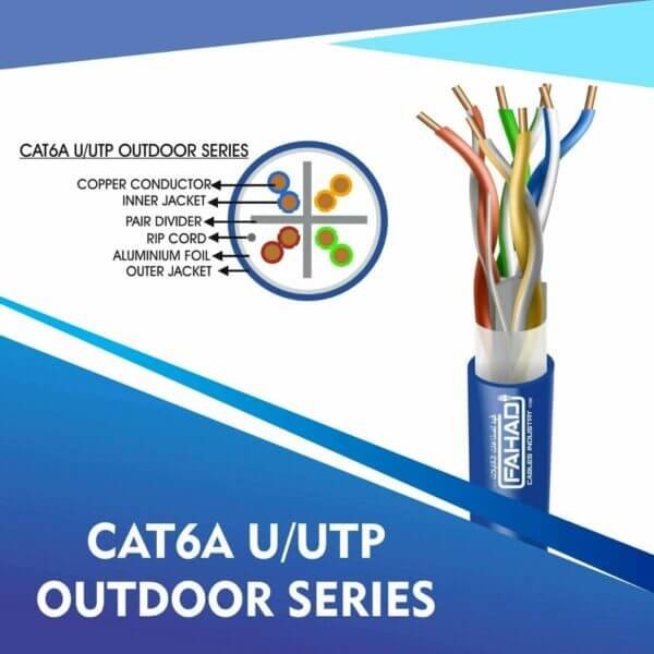 cat6a network cable 23awg 4pair LSZH U-UTP cable 305m