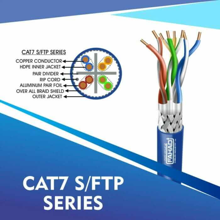 23awg 4pair cat7 s/ftp cable 305m