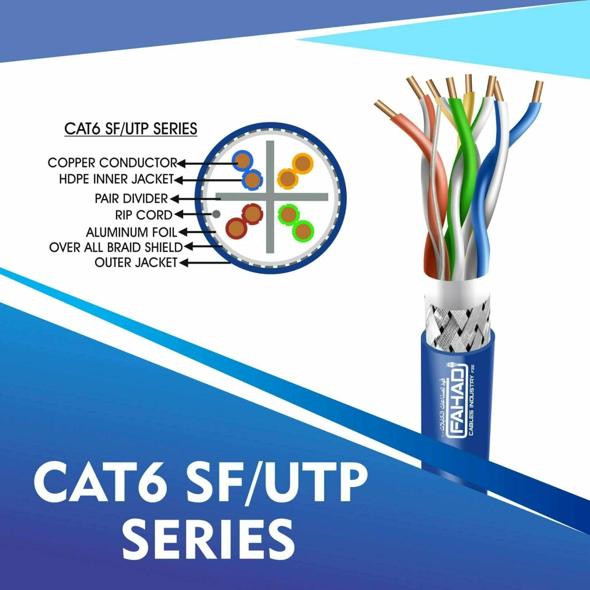 cat6 sf-utp outdoor LSZH cable 305m - Fahad Cables Industry FZE