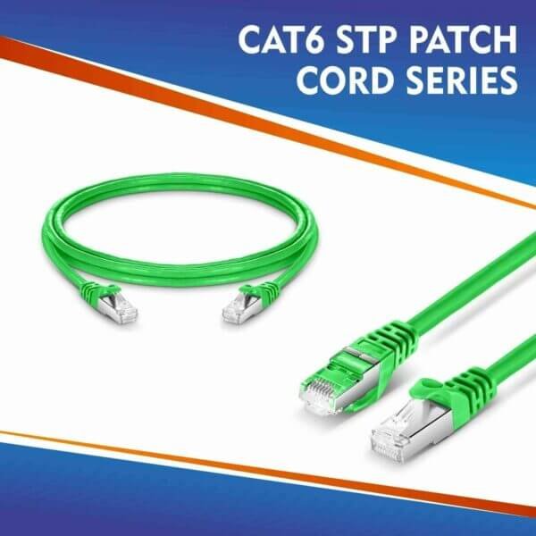 CAT6 STP PATCH CORD SERIES GREEN