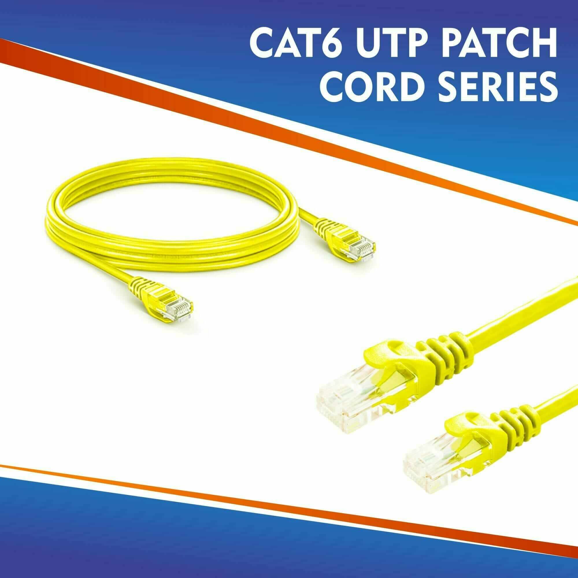CAT 5 RJ45 Ethernet Cable Patch Cord D Shielded PVC 20m yellow