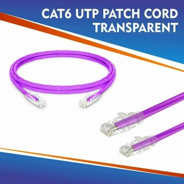 CAT6 UTP PATCH CORD TRANSPARENT VOILET CAT6 UTP PATCH CORD TRANSPARENT VOILET