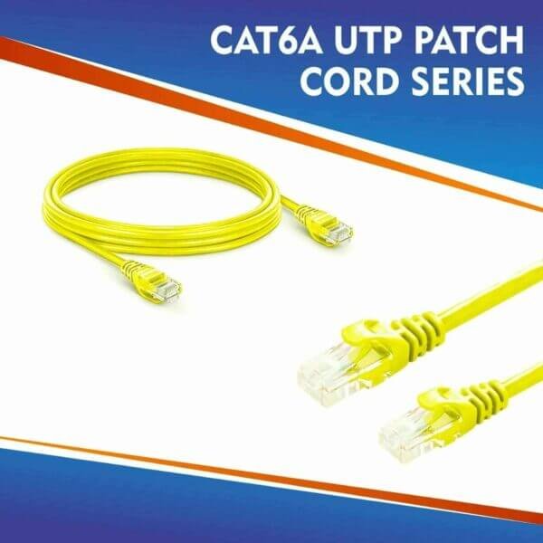 CAT6A UTP PATCH CORD SERIES YELLOW