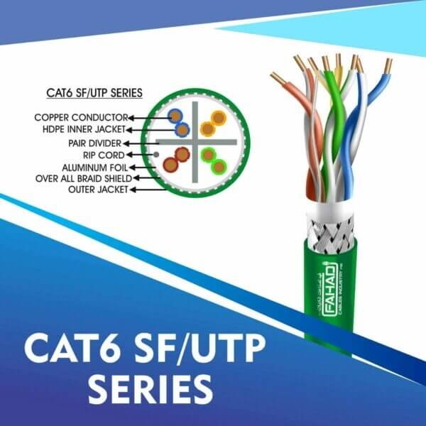 cat6-GREEN Cat6 SF-UTP Network cable 305m