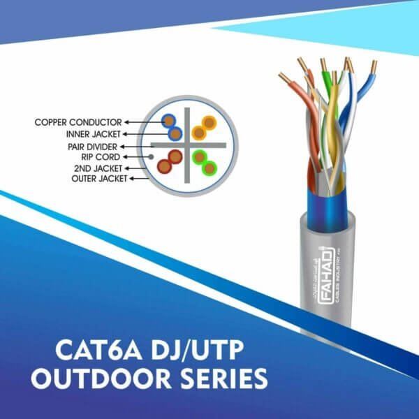 Cat6a DJ-UTP Network LSZH cable 305m