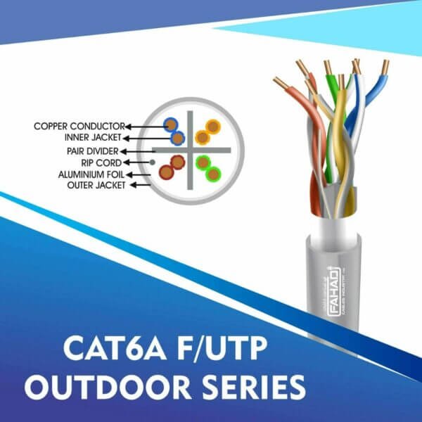 Cat6a F-UTP Network LSZH cable 305m