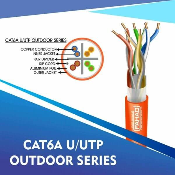 cat6a network cable 23awg 4pair LSZH U-UTP cable 305m