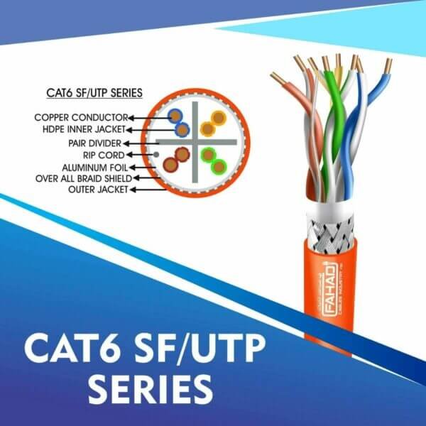 cat6-ORANGE Cat6 SF-UTP Network cable 305m