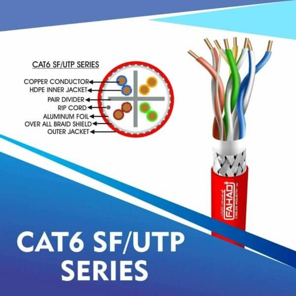 cat6-RED Cat6 SF-UTP Network cable 305m