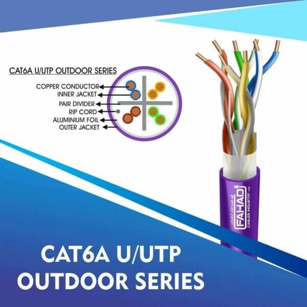 cat6a network cable 23awg 4pair LSZH U-UTP cable 305m