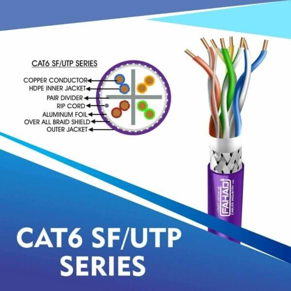 cat6-VOILET Cat6 SF-UTP Network cable 305m