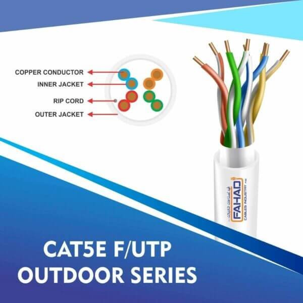 cat5e 24 awg F-UTP outdoor cable 305m