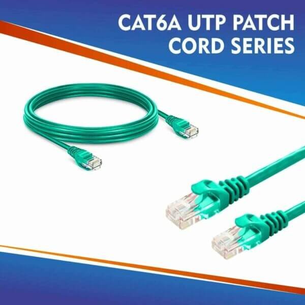 cat6a data patch cord stp 0.15meter AQUA