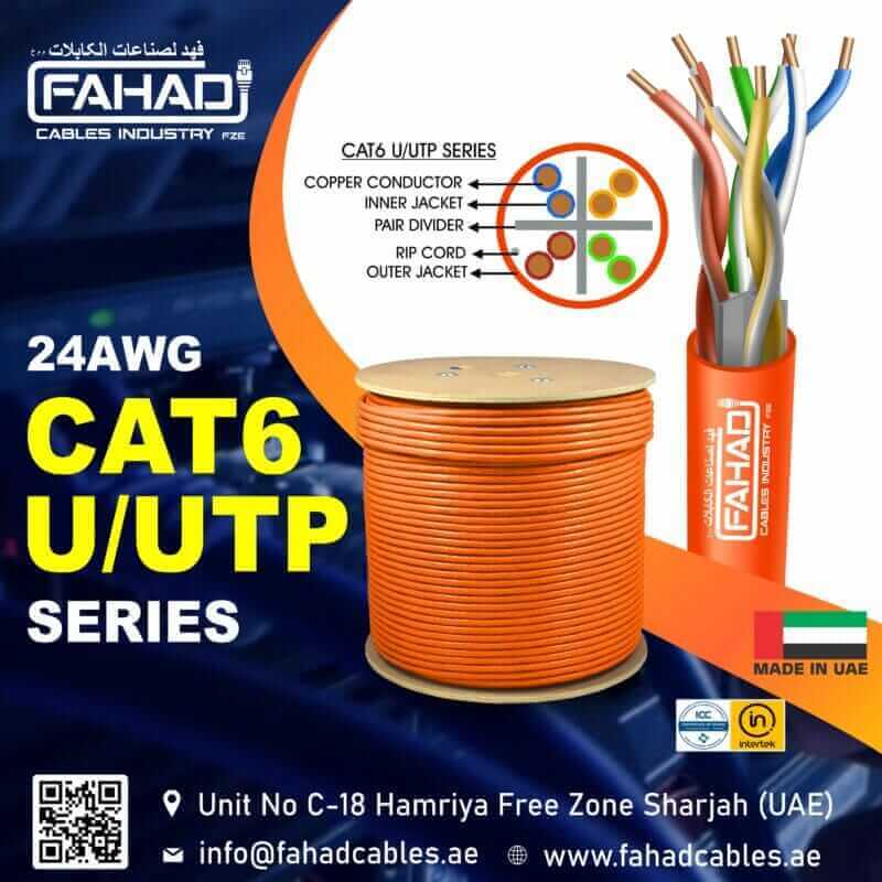 Cat6 u utp 23awg cable series