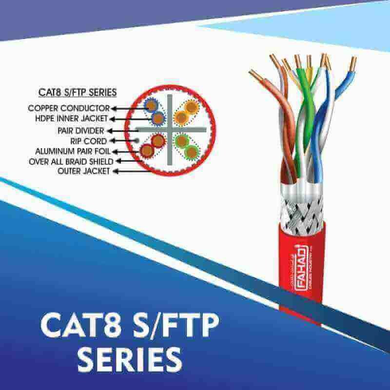 Understanding Cat8 Network Cables: Why Fahad Cables Industry FZE Leads the Market 5 cat8 network cable 23awg 4 Twisted pair S-FTP 305m