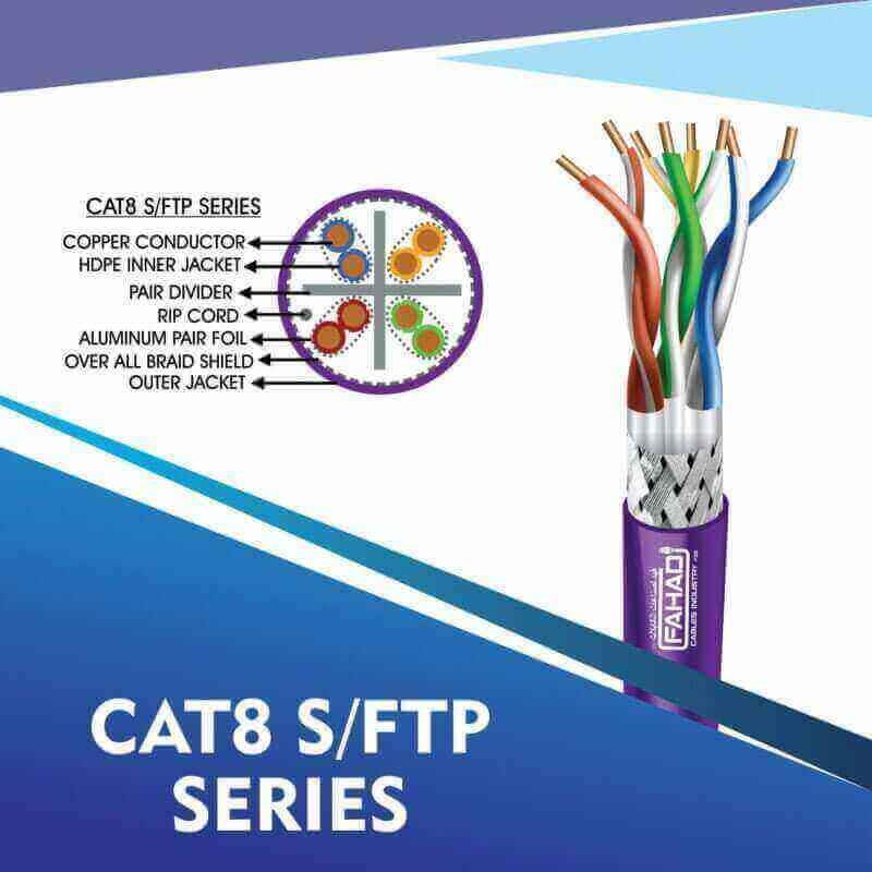 Understanding Cat8 Network Cables: Why Fahad Cables Industry FZE Leads the Market 4 cat8 network cable 23awg 4 Twisted pair S-FTP 305m