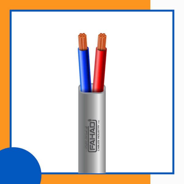 2 core control cable flat 10 to 24 awg 305m