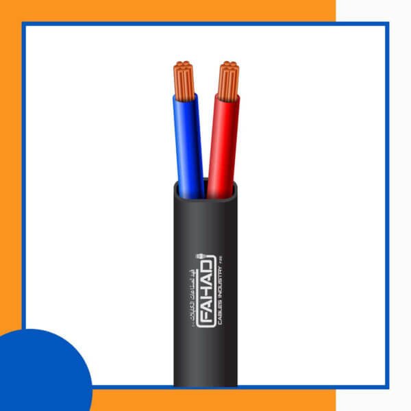 2 core control cable flat outdoor 10 to 24 awg 305m