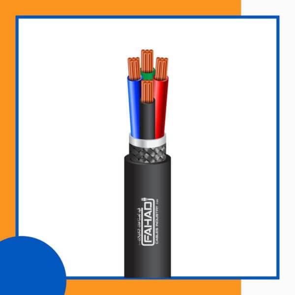 4 core control cable braid shielded PE outdoor 10 to 24 awg 305m