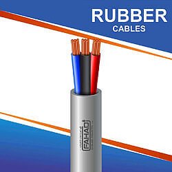 3 core Rubber cable 16 to 24 awg 305m