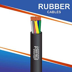 6 core Rubber cable outdoor 16 to 24 awg 305m