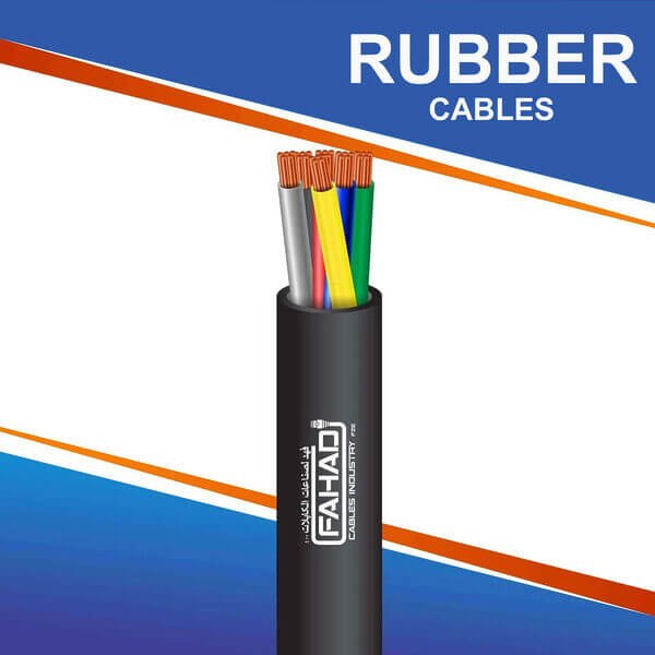 6 core Rubber cable outdoor 16 to 24 awg 305m