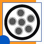 6 core Rubber cable 16 to 24 awg 305m