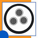 3 core Rubber cable 16 to 24 awg 305m