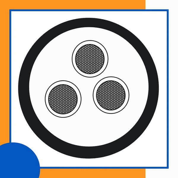3 core Rubber cable 16 to 24 awg 305m