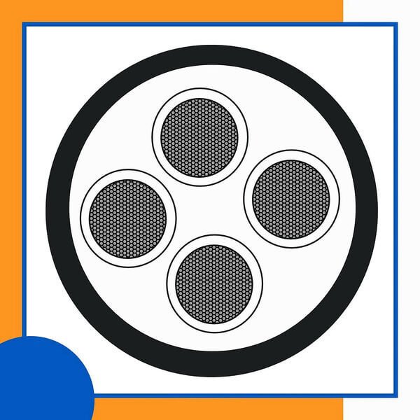 4 core Rubber cable 16 to 24 awg 305m
