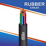 4 core Rubber cable outdoor 16 to 24 awg 305m