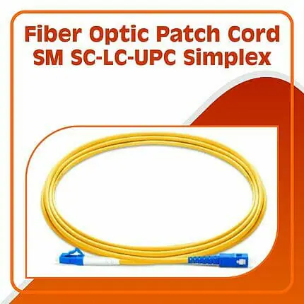 Fiber Optic Patch Cord SM SC-LC-UPC Simplex LSZH 10 Meter