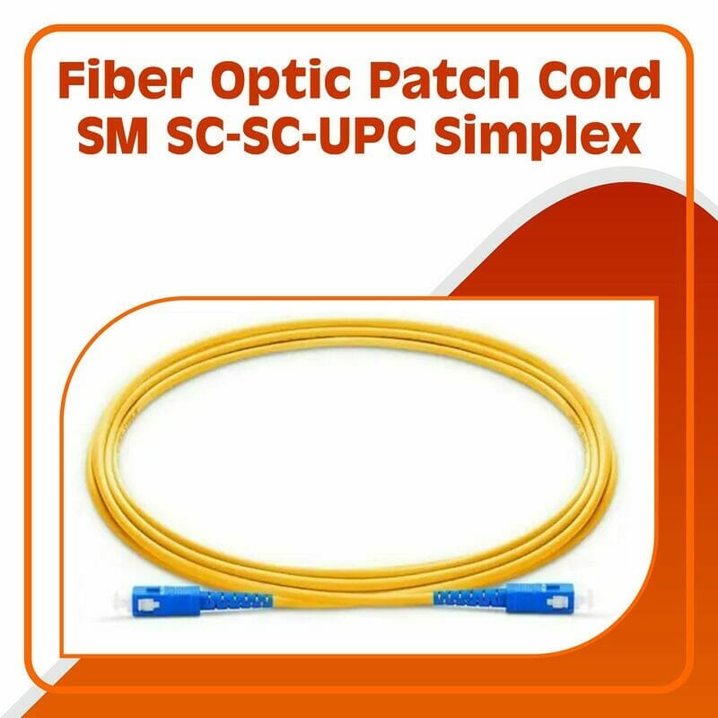 Fiber Optic Patch Cord SM SC-SC-UPC Simplex FCI-S53310Y